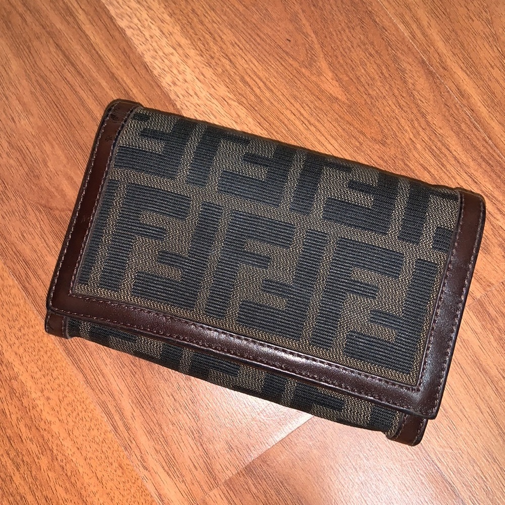 Authentic Fendi Zucca Snap Wallet - Picture 1 of 14
